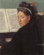 Edgar Degas Mlle Dihau at the Piano oil painting